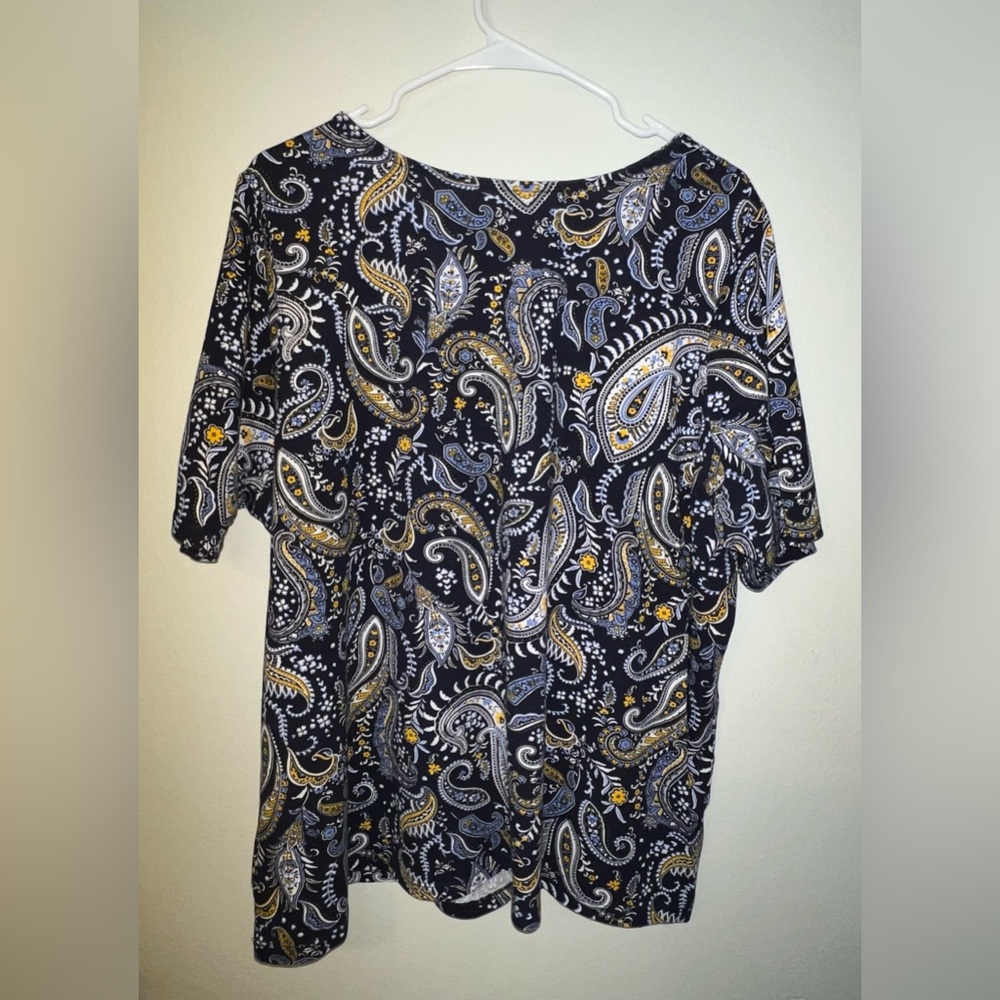 Jessica London Plus Size Stretch Square Neck Short Sleeve Tee! Size 22/24. - Picture 7 of 13